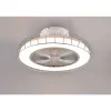 Ventilateur De Plafond Reality Sandfjord Led Chrome, 1 Lumiere, Telecommandes