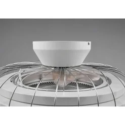 Ventilateur De Plafond Reality Sandfjord Led Chrome, 1 Lumiere, Telecommandes