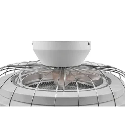 Ventilateur De Plafond Reality Sandfjord Led Chrome, 1 Lumiere, Telecommandes