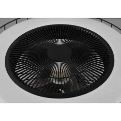 Ventilateur De Plafond Reality Sandfjord Led Noir, 1 Lumiere, Telecommandes