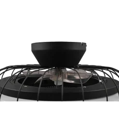 Ventilateur De Plafond Reality Sandfjord Led Noir, 1 Lumiere, Telecommandes