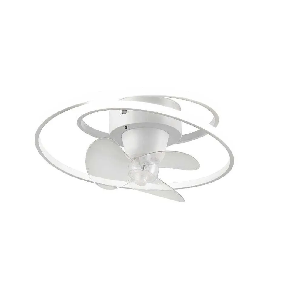 Ventilateur De Plafond Reality Umea Led Blanc, 1 Lumiere, Telecommandes