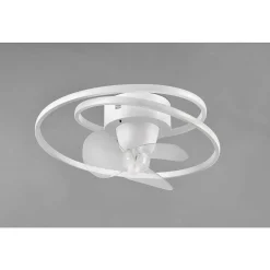 Ventilateur De Plafond Reality Umea Led Blanc, 1 Lumiere, Telecommandes