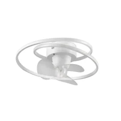 Ventilateur De Plafond Reality Umea Led Blanc, 1 Lumiere, Telecommandes