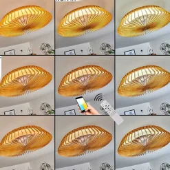 Ventilateur De Plafond Rivarotta Led Blanc, 1 Lumiere, Telecommandes