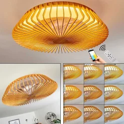 Ventilateur De Plafond Rivarotta Led Blanc, 1 Lumiere, Telecommandes