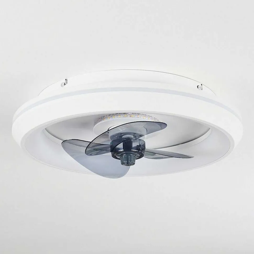 Ventilateur De Plafond Tirkkala Led Blanc, 1 Lumiere