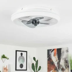 Ventilateur De Plafond Tirkkala Led Blanc, 1 Lumiere
