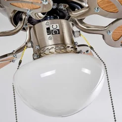 Ventilateur De Plafond Trillo Nickel Mat, 1 Lumiere