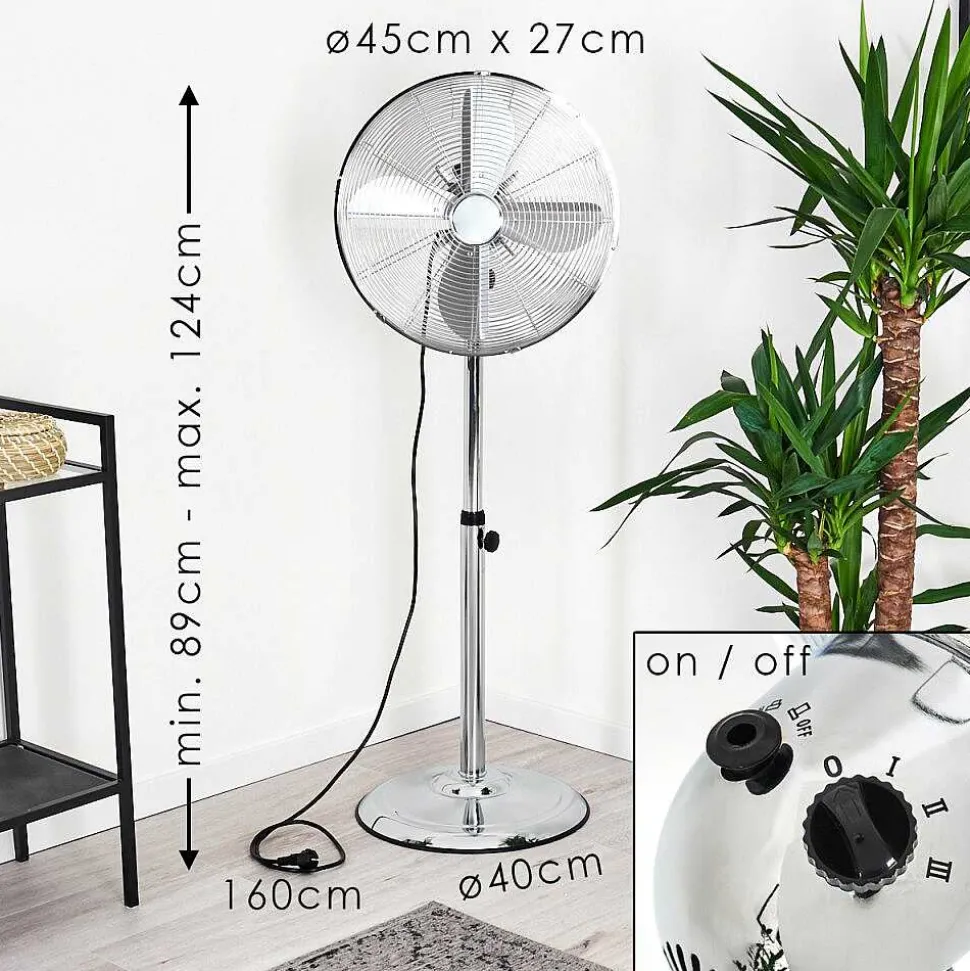 Ventilateur Mahon Chrome