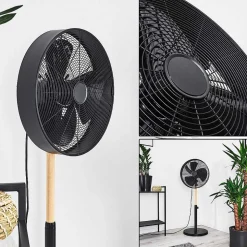 Ventilateur Markham Bois Clair, Noir