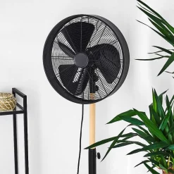 Ventilateur Markham Bois Clair, Noir