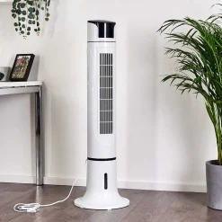 Ventilateur Urbino Tower Noir, Blanc, Telecommandes