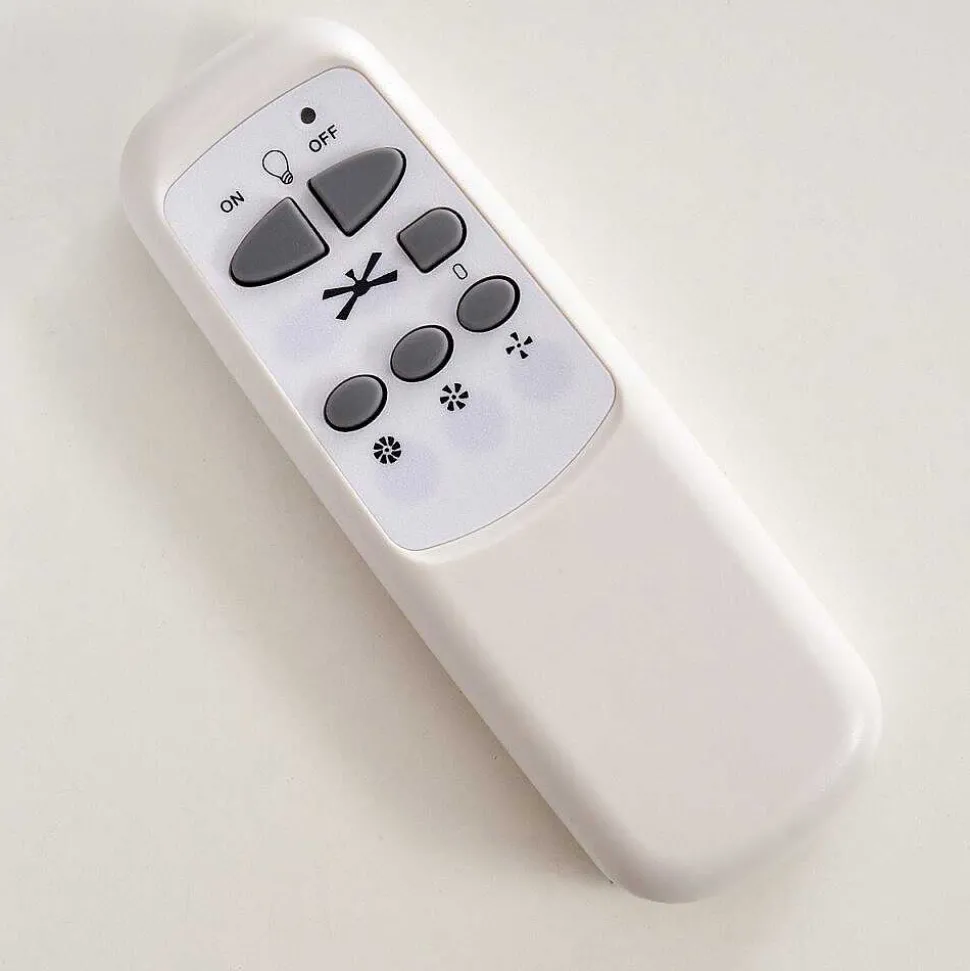 Ventilateurs De Plafond Morino Nickel Mat, Argente, 2 Lumieres, Telecommandes