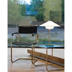 Wagenfeld 28 Tecnolumen Lampe A Poser Nickel Mat, Transparent, 1 Lumiere