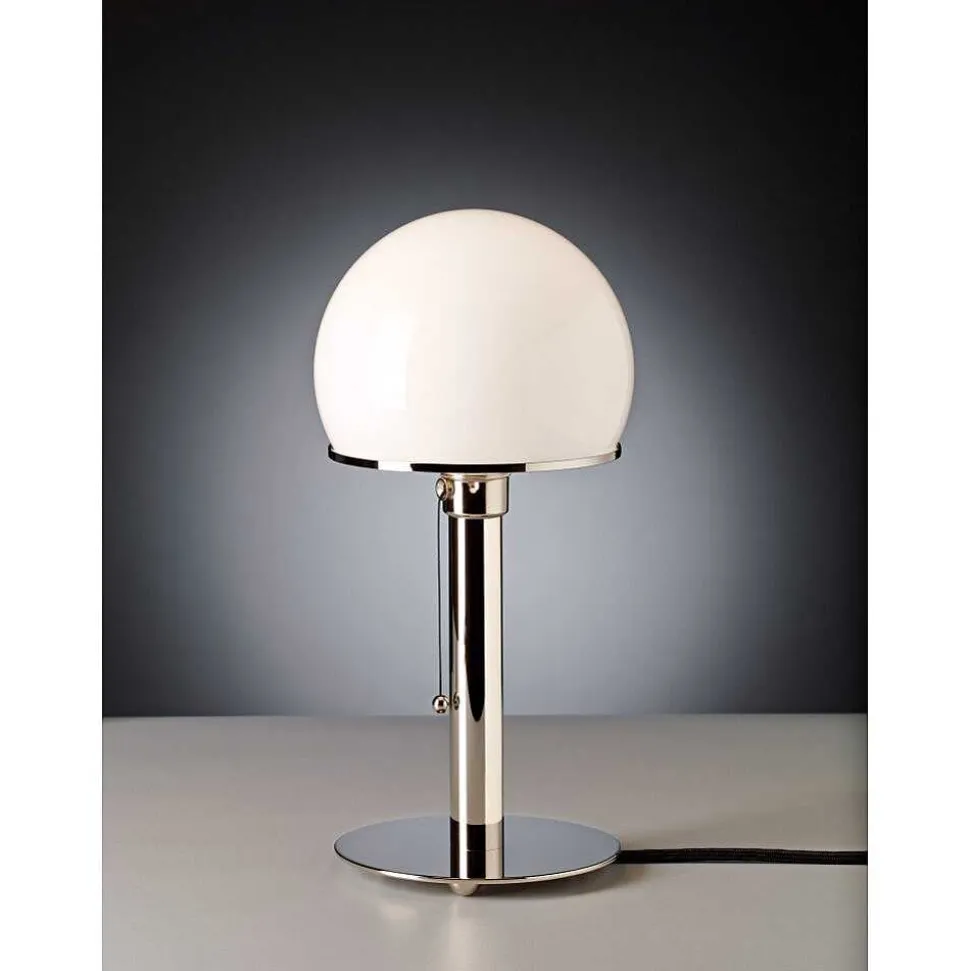 Wagenfeld 24 Tecnolumen Lampe A Poser Nickel Brillant, 1 Lumiere