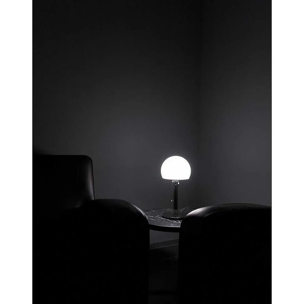 Wagenfeld 24 Tecnolumen Lampe A Poser Nickel Brillant, 1 Lumiere