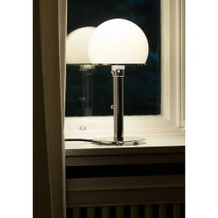 Wagenfeld 24 Tecnolumen Lampe A Poser Nickel Brillant, 1 Lumiere
